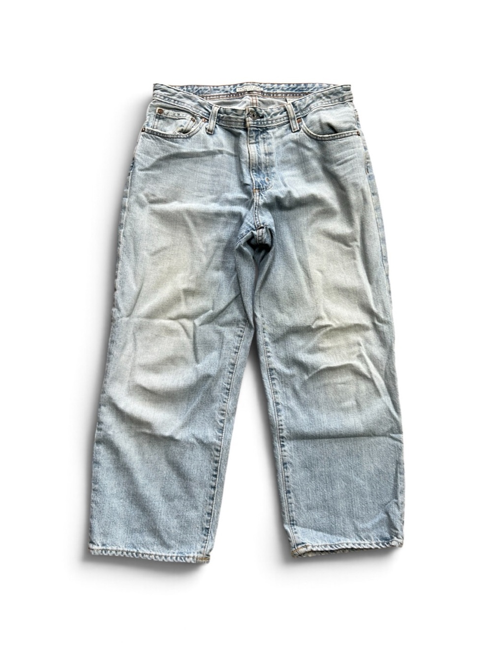 Vintage Polo Jeans Ralph Lauren RL67 Light Wash Saturday Jeans Cropped Sz 10